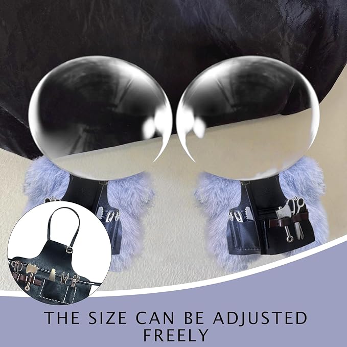 Apron Work Clothes for 17cm Doll(NO Doll)，Repairman Series，6 Accessories in Total，Leather Bibs with Adjustable Length, Suitable for Tool Enthusiasts，Suitable 3.94-6.7inch(10-17cm) for Dolls