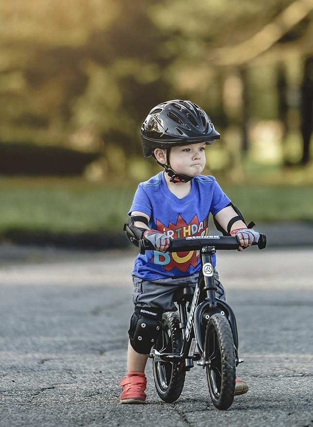 Strider 12” Sport Bike - No Pedal Balance Bicycle for Kids 1 to 4 Years - Includes Safety Pad, Padded Seat, Mini Grips & Flat-Free Tires - Tool-Free Assembly & Adjustments
