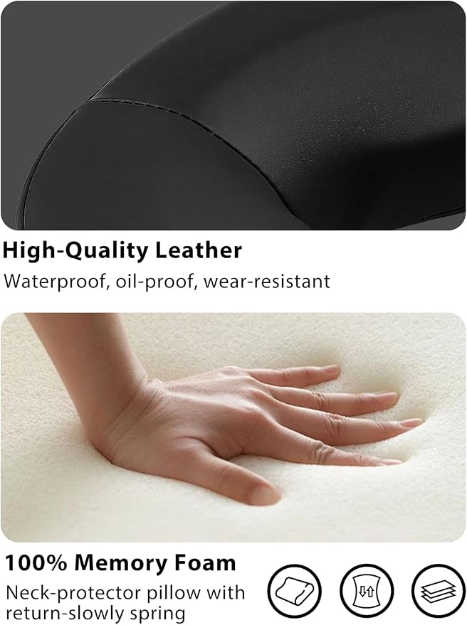 TOROKOM Adjustable Headrest Face Pillow Cradle & Face Cushion Support Bracket, Headrest Face Cushion Face Pillow, Salon Home Mattress Massage Kit (Black)