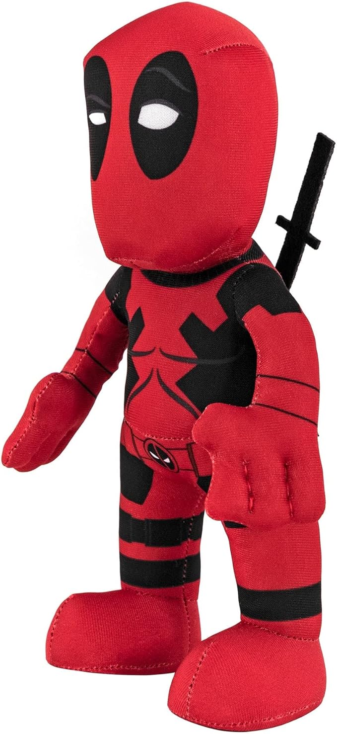 Bleacher Creatures Marvel Deadpool 10" Plush Figure - A Superhero for Play and Display
