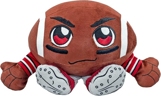 Bleacher Creatures Ohio State Buckeyes 8" Kuricha Football Sitting Plush- Soft Chibi Inspired Plush
