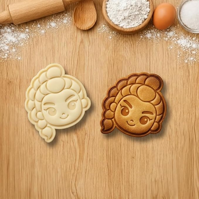 Allenjoy Cookie Cutters & Stamps, Korean Demon Biscuit Cutter Embosser Molds for Baking, Fondant, Polymer Clay - Funny Kitchen Accessories, Novelty DIY Supplies, Party Favors, Decorations, Gifts