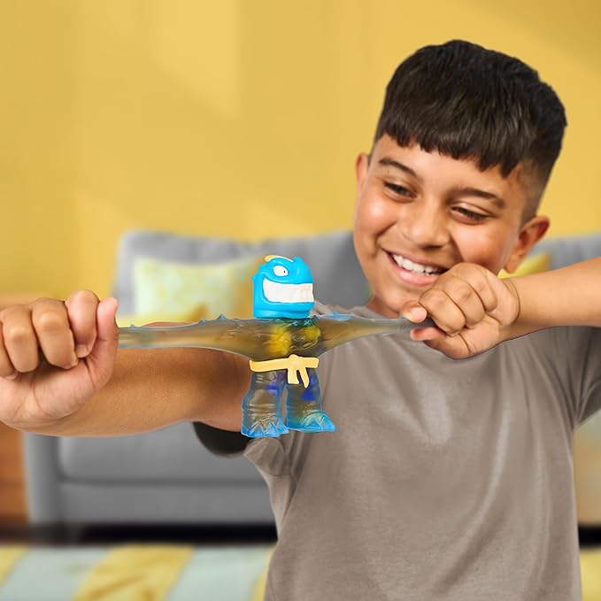 Heroes of Goo Jit Zu Hero Creator with 3 Unique Goo Fillings, Mix, Fill & Create Your Own Stretchy Glow-in-The-Dark Tyro Action Figure, Play Again and Again