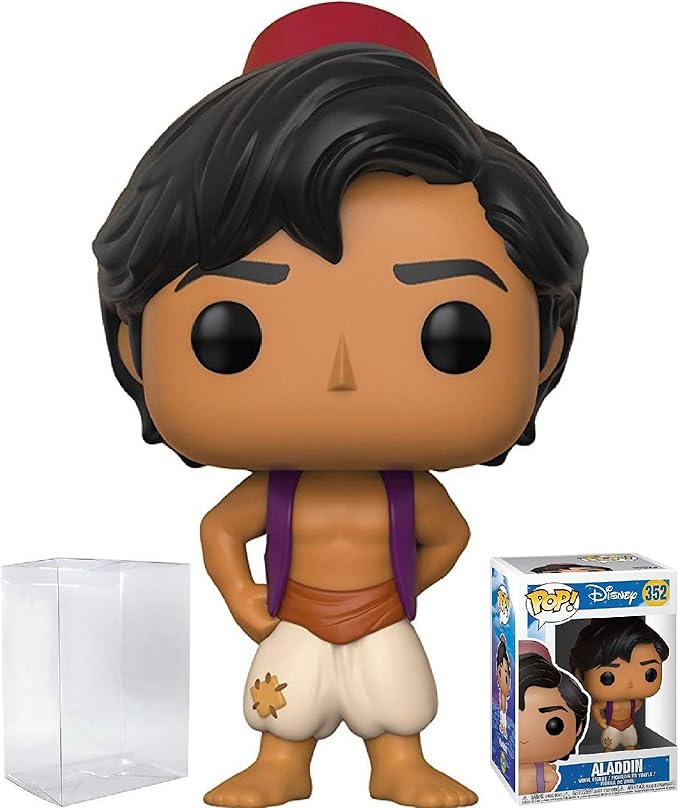 POP Disney Aladdin: Aladdin Funko Vinyl Figure (Bundled with Compatible Box Protector Case), Multicolor, 3.75 inches