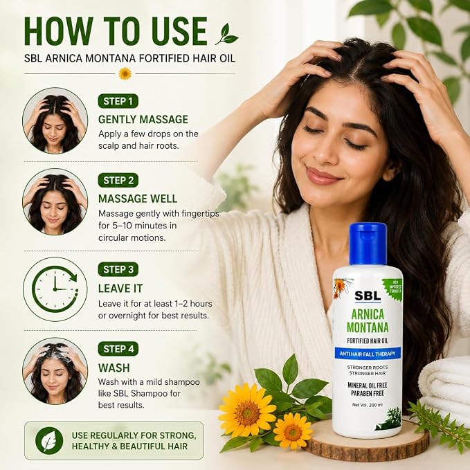 SBL's Arnica Montana Oil 200ml (Pack of 2)