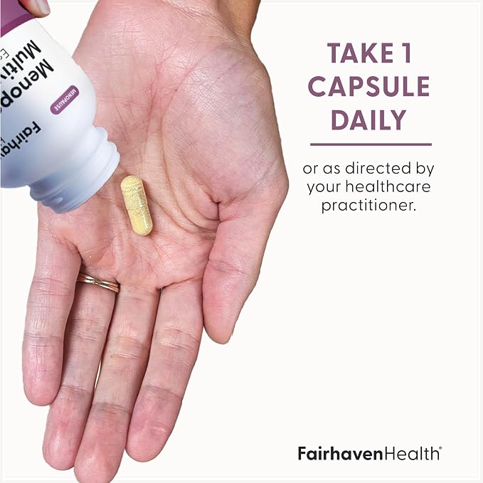 Fairhaven Health Complete Menopause Relief | Nonhormonal Menopause Symptom Relief | Relief from Hot Flashes, Night Sweats, Sleep Disturbances, & More | Gluten, Dairy, Soy Free | Non-GMO | 30 Capsules