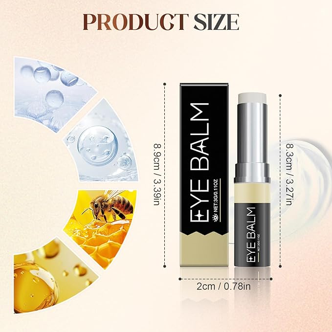 For Eye Bags, 2025 New Lightweight Retinol Eye Balm Serum for Daily Use, Gentle Under Eyes Treatment for Mature Skin, Eyes Moisturizer for All Skin (0.04 Ounce (Pack of 1), 3PCS)
