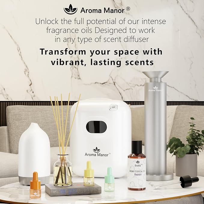Hotel Fragrance Oil - Black Velvet Essential Oils for Scent Diffuser - Black Coffee, Caramel, Cinnamon, Vanilla, Patchouli - Home Luxury Scents Aroma Fragrance for Home, Office