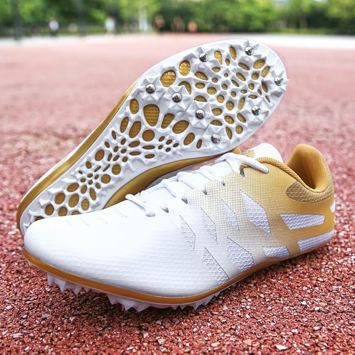 Men Women Kids Track and Field Shoes Professional 8 Spikes Running Racing Sneakers Breathable Lightweight Sprinting Shoes