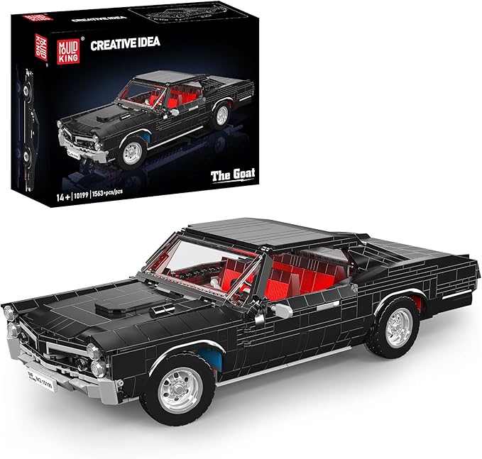 Mould King 10199 Car Model Kits, MOC Bricks Collectible Sportscar Building Blocks, Car Building Kits for Adult, Static Version 1563 PCS