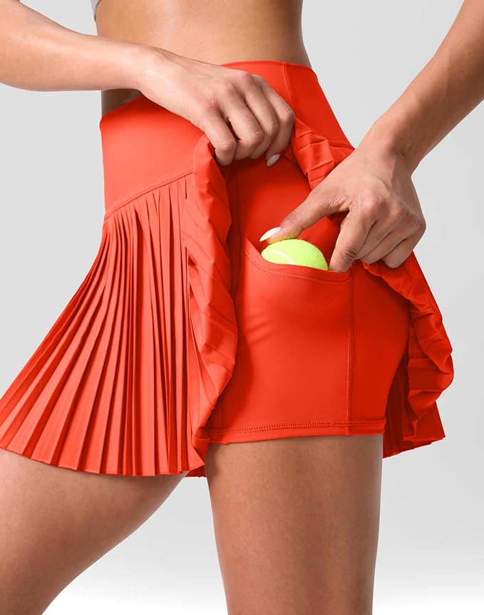 Pleated Tennis Skirt for Women with Pockets Shorts Women's High Waisted Lightweight Athletic Golf Skorts Skirts