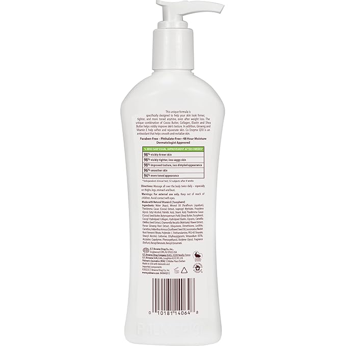 Palmer's Cocoa Butter Formula with Vitamin E + Q10 Firming Butter Body Lotion, Postpartum Essentials Skin Care, Shea Butter, Collagen and Elastin, 10.6 Fl Oz
