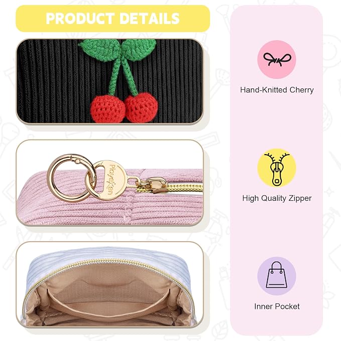 Period Bag for Teen Girls, Corduroy Sanitary Napkin Storage Bag, Menstrual Pad Pouches Tampon Holder for Purse