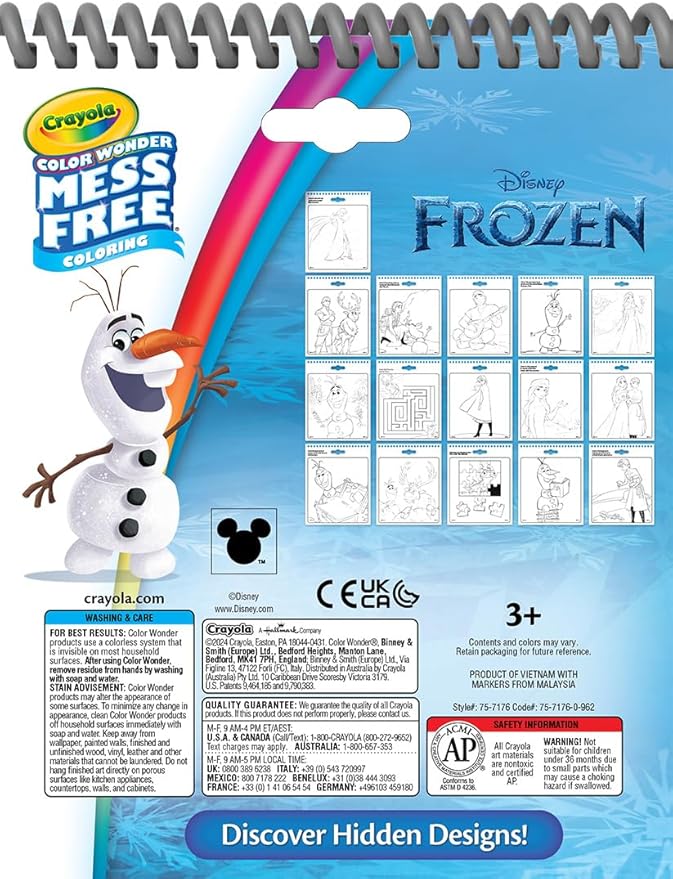 Crayola Disney Color Wonder Bundle (3 Pack), Stocking Stuffers for Kids, Toddler Mess Free Activity Pads & Markers, Disney Coloring Toys, Holiday & Christmas Gifts, 3+