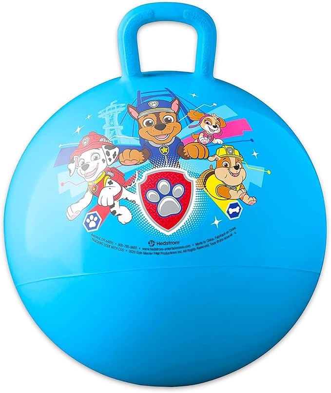 Paw Patrol Hopper Ball Set - 15" Ball for Boys and Girls Activities, Parties With Stickers | Outdoor Toys for Toddlers