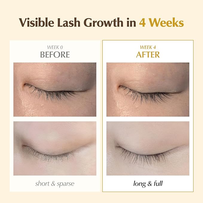 BL Lashes Elixir | 3-in-1 Eyelash Growth Serum with Peptide Complex & Biotin for Longer Fuller Thicker Lashes | Lash Growth Enhancer for Women(0.32 fl oz)