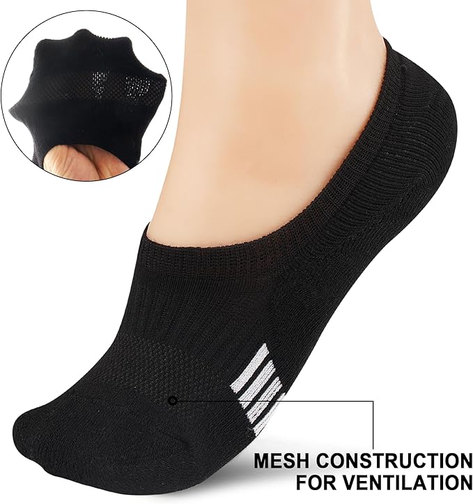 Gonii Womens No Show Socks Athletic Ankle Socks Cushioned Running Low Cut 5-8 Pairs