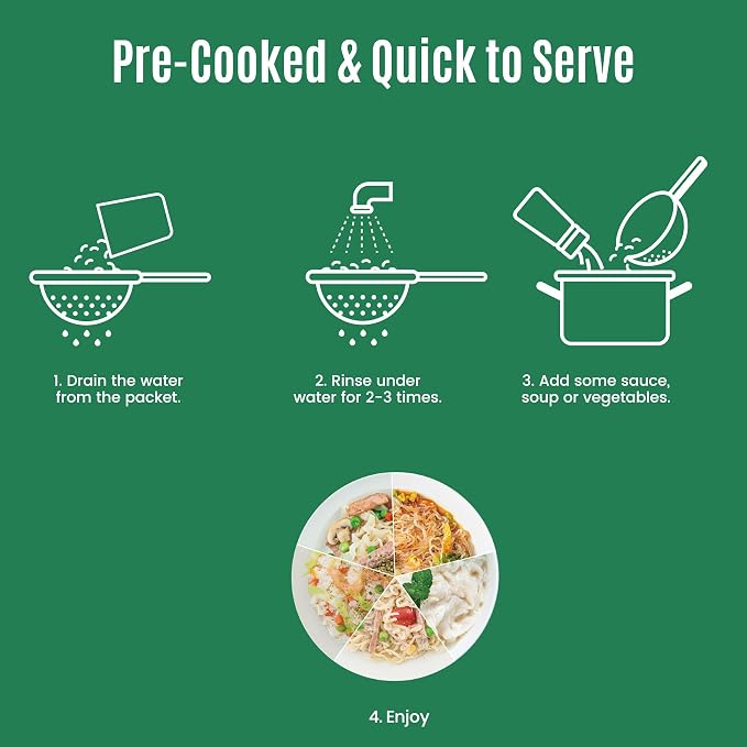 Hethstia Konjac Shirataki Noodle Variety Pack, Low Carb Pasta, 10 Pack | Konjac Spaghetti, Fettuccine, Rice, Pho, Angel Hair, Keto Friendly, Vegan, Gluten Free, Easy Meal Variety, Pantry Essential