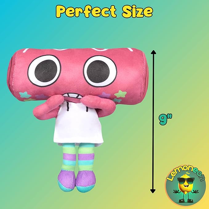 9" Cosmo Plush Stuffed Figure Pillow for Video Game Fans Room Decor with a Sticker Set