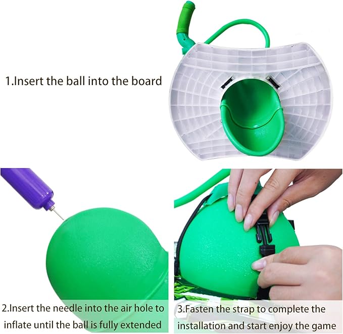 Pogo Ball with Handle, Pogo Stick Pogo Jumper for Kids Ages 6 & Up and Adults, Great Gifts for Boys and Girls, with Pump and Strong Grip Deck