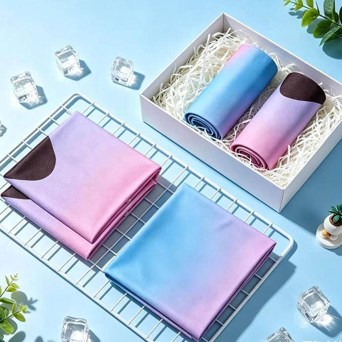 12PCS 40"X12" Crayon Cooling Towels, Fast Drying Sports Towel Soft and Breathable Neck Cooling Towel Baseball Swag, Suitable for Party Gifts Baseball Team Coach Gift Outdoor Camping Gym