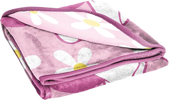 Jay Franco Kids Plush Throw Blanket – Soft & Cozy Fleece Throw for Bedroom & Couch Décor, Official Licensed Product, Pink - Minnie Mouse, 46x60 - Throw Blanket