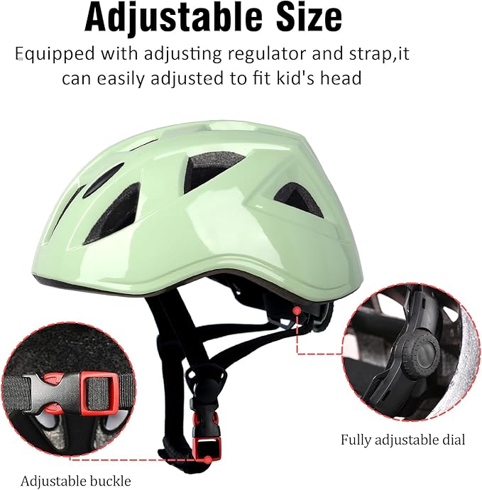 Kids Bike Helmet,2 Sizes Adjustable for Youth Child Boys & Girls Ages 3-5-8-14,Ventilation and Multi-Sport for Bicycle Skate