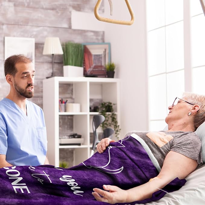 Get Well Gifts for Women, Get Well Soon Gifts for Women After Surgery, Feel Better Gifts, Gift for Recovery After Surgery, Funny GetWell Gifts for Woman/Teenage Girl Throw Blanket 60" x 50"