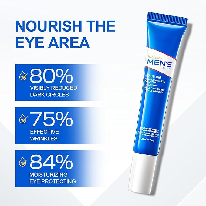 Retinol Eye Cream, Hydrating & Firming Under Eye Cream for Men, Wrinkles & Puffiness, Reduces Dark Circles, Nourishing Elastic Formula, 20g / 0.7 fl.oz
