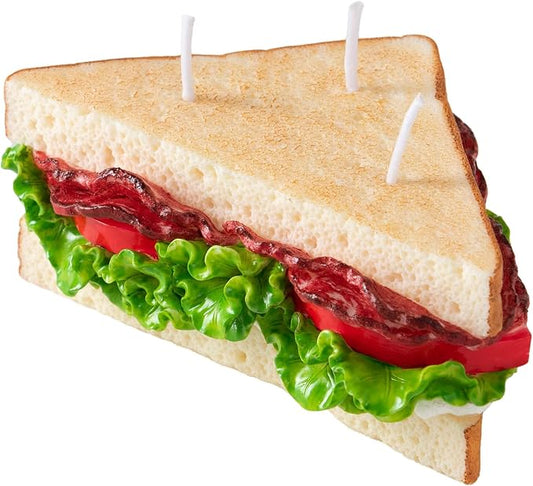 BLT Sandwich Realistic Food Scented Vegetable Wax Candle