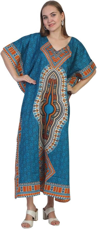 SheKaf Womens Turkish Kaftan Kimono Maxi Dress Caftan Beach Swimsuit Cover up Loungewear
