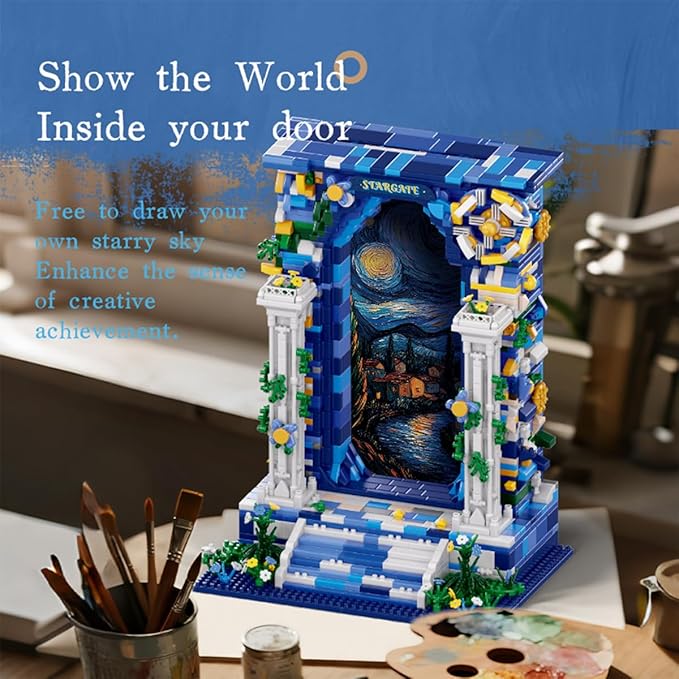 Micro Mini Starry Sky Gate Building Block Toys, Gifts for Children and Adults (1745 PCS)