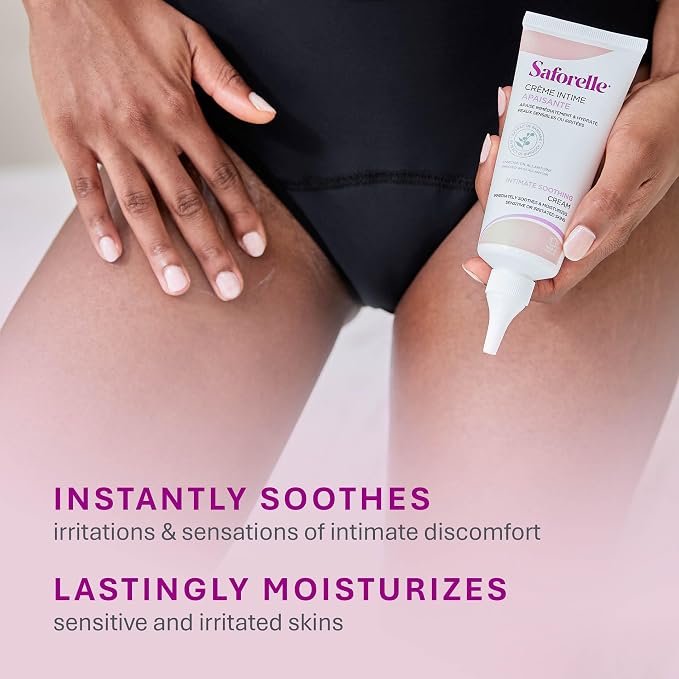 Saforelle Intimate Soothing Cream, 40 ml | Intimate Cream with Burdock Extract, Helps Soothe Irritation and Discomfort