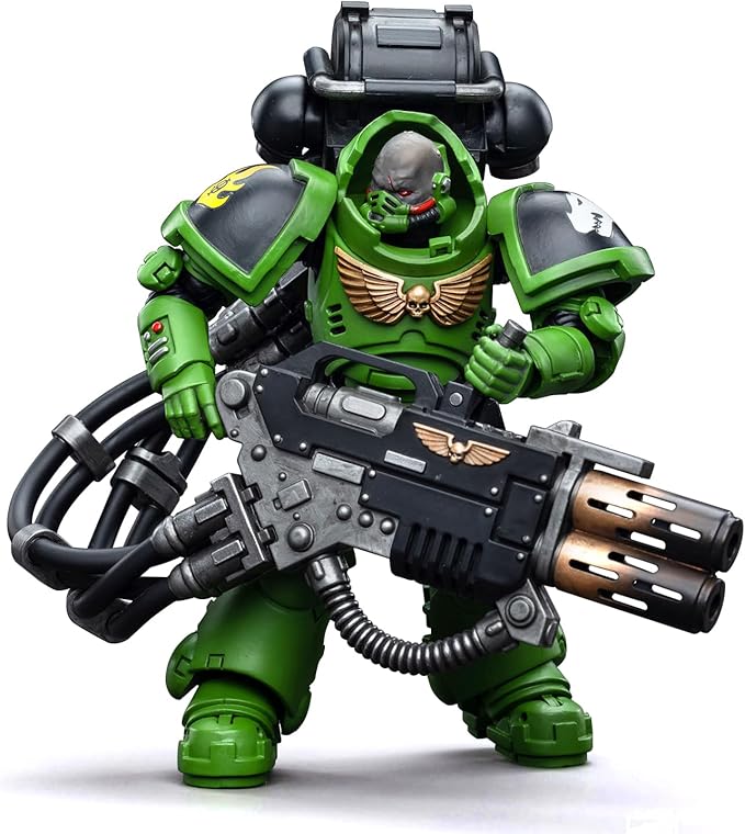 JOYTOY Warhammer 40K 1/18 Action Figures - Salamanders Eradicators Brother Xavak Perfect for Collectors & Decor - Ideal Gift for Birthdays/Christmas - Character Figure - JT5277
