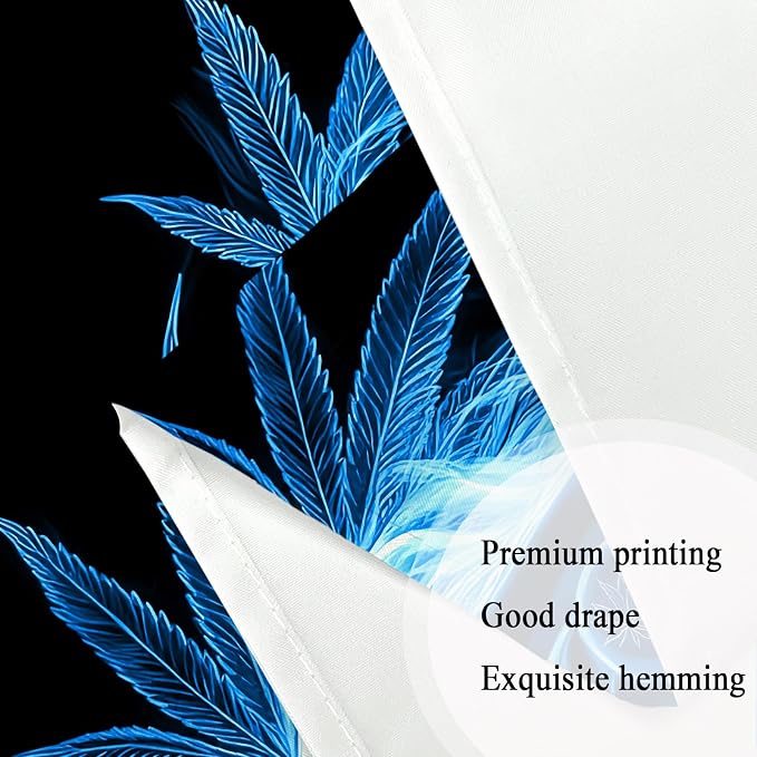 Bcsewcg Blacklight Art, Blue Tapestry Wall Hanging - UV Glow in the Dark Hot Girl Poster for Adults, Bedroom, Dorm Decor