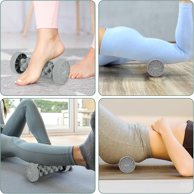 ZanLLW Foot Roller Massager for Plantar Fasciitis Relief, Manual Deep Tissue Foot Massager for Circulation, Pain Relief, Reflexology Trigger Point Therapy Feet Massage Roller for Arch, Heel Recovery
