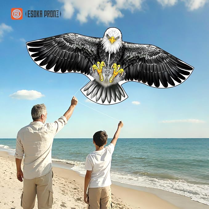 Large Kite with String Reel, Safe and Easy to Fly Kites for Kids and Adults,Outdoor Parent-Child Toy Gift,Perfect for Beach Park Family Outdoor Activities and Games.