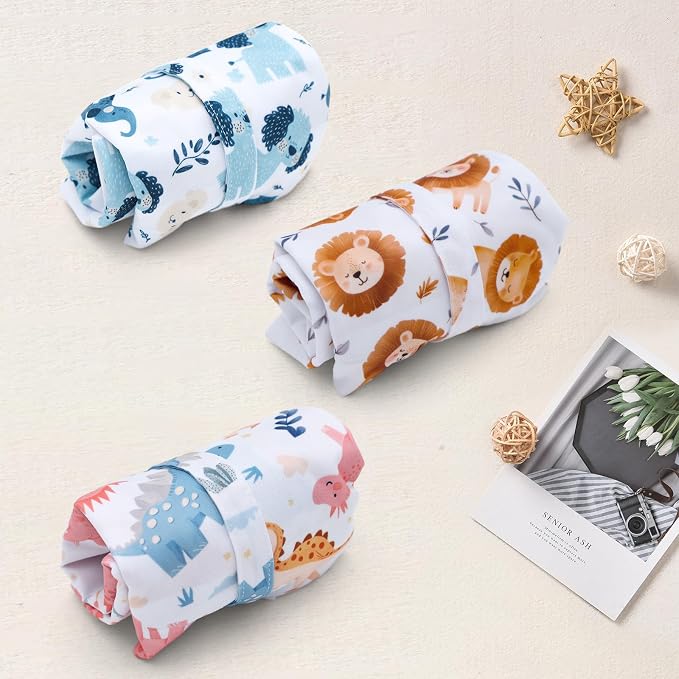 ALVA ALVABABY Wet Dry Bags for Baby Diapers, Reusable Waterproof Cloth Diaper Bag with Reinforced Zipper, 30×36cm Travel Organizer for Clothes, Swimsuits, Beach, Gym, Potty Training