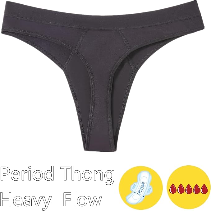 Period Underwear for women 20ML Heavy Flow Absorbent thong Leak Proof Period Thongs,Period Panties Tangas