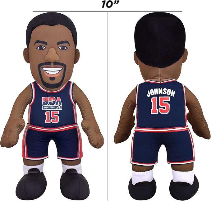 Bleacher Creatures USA Basketball Magic Johnson 10" Plush Figure- A Dream Teamer for Play or Display