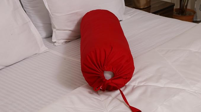 Saffron Bolster Removable Cover Cotton (Burgundy, 6" x 24"(15 cm x 60 cm))