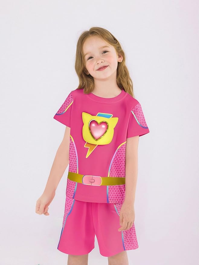 ACoiay Kids Kitties Daily Outfit with Mask and Headband for 2-8 Years