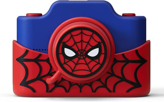 Spider-Man Kids Digital Camera & Video Camcorder with 3" Touchscreen, Soft Silicone Casing, Detachable Lens Cap, 32GB Memory Card - Model K2 by kiimento 2025 Upgrade