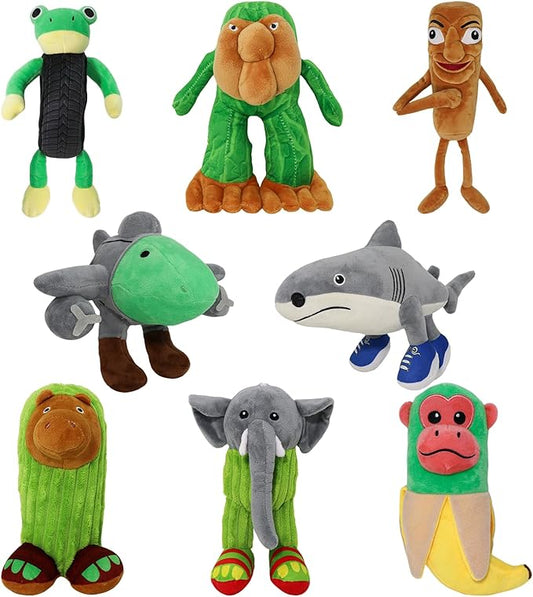 Italian Brainrot,Tung Tung Tung Sahur Plushies Toy 16inch for Fans Gift, Soft Stuffed Animal Pillow for Home Kids' Bedroom Decor, Birthday Christmas Choice for Boys Girls (8PACK)