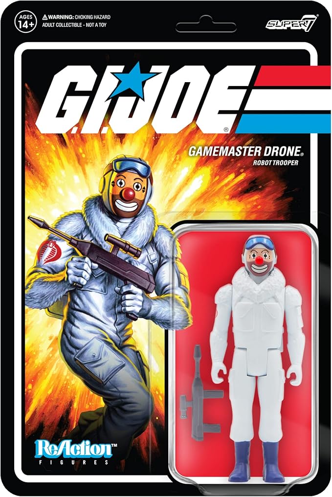 Super7 G.I. Joe Gamemaster Drone - 3.75" G.I. Joe Action Figure with Accessory Classic Cartoon Collectibles and Retro Toys