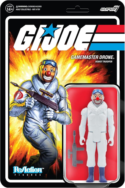 Super7 G.I. Joe Gamemaster Drone - 3.75" G.I. Joe Action Figure with Accessory Classic Cartoon Collectibles and Retro Toys