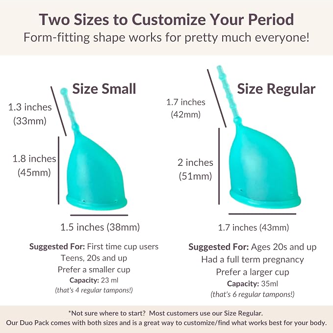 Anatomical Curved Menstrual Cup | Soft Medical Silicone | Easy to Reach/Use