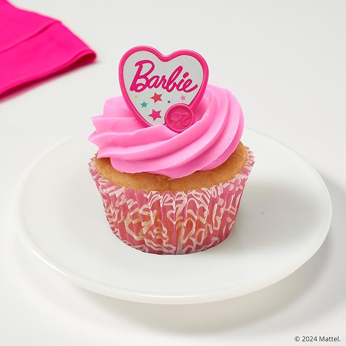 Barbie™ Baking Cups By DecoPac | Pink | 1.8" Cupcake Liners, Greaseproof Paper Cases for Muffins and Cupcakes, Pack of 48