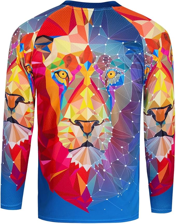 Dirt Bike Jersey for Youth, Kids Mountain Bicycle Shirt Long Sleeve Children Downhill Jerseys for Motorcycle Motocross