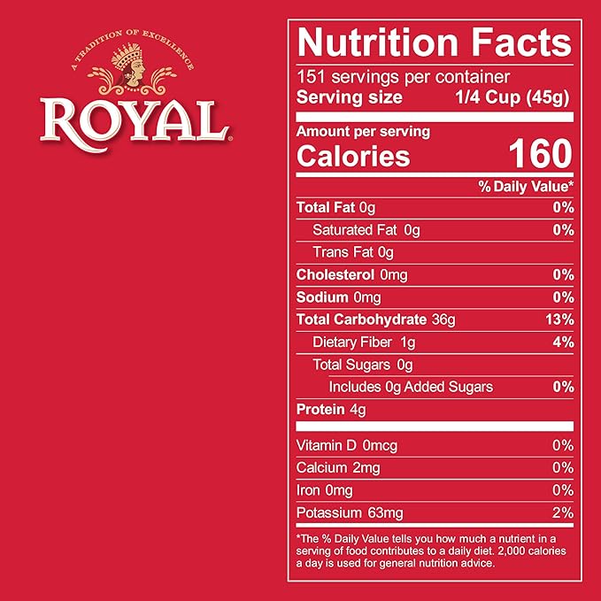 Authentic Royal Basmati White Rice, 15 lbs (Pack of 2)